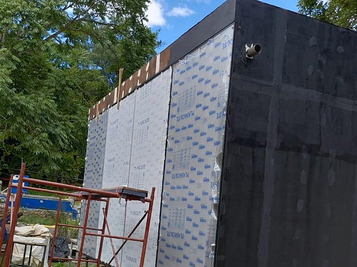 Estella — tiny home under construction among the trees in Nosara